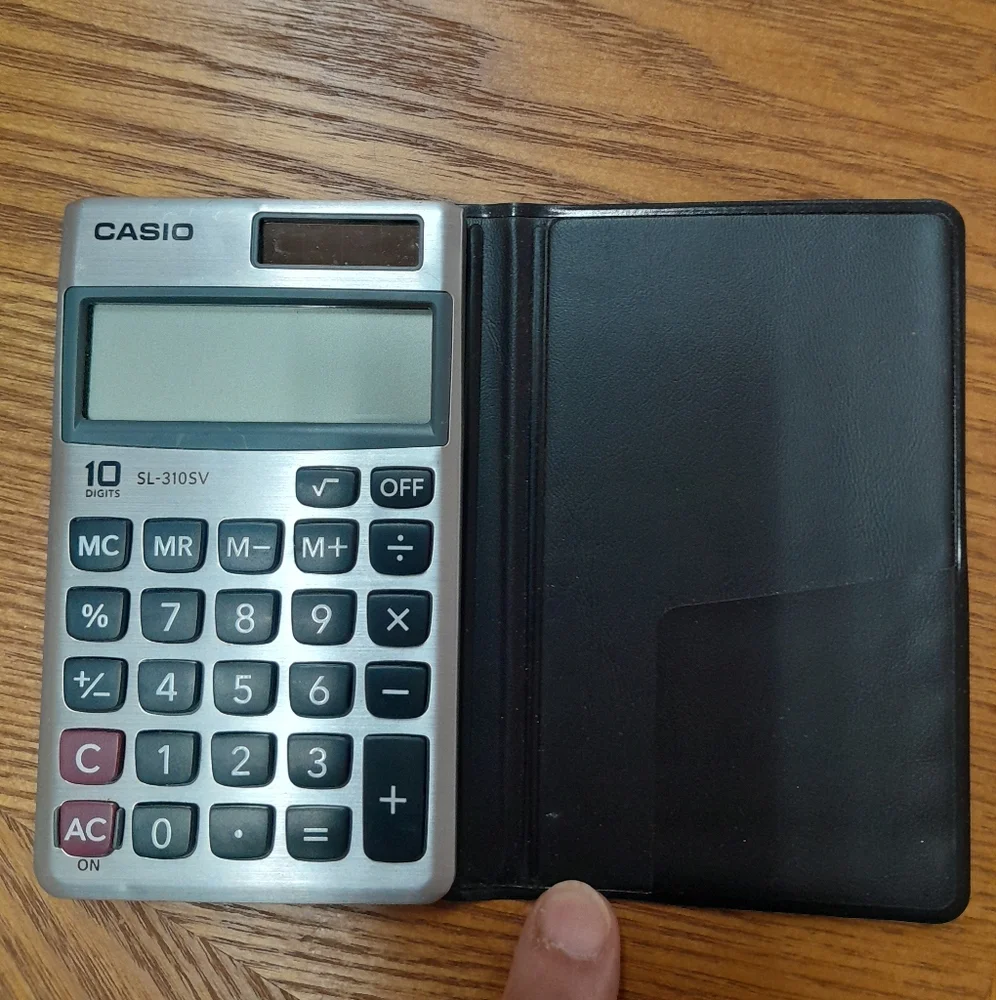 Casio SL-300SV Basic Silver/Black Pocket Calculator Size:OS